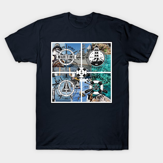 Marine photography and set emblem T-Shirt by Choulous79